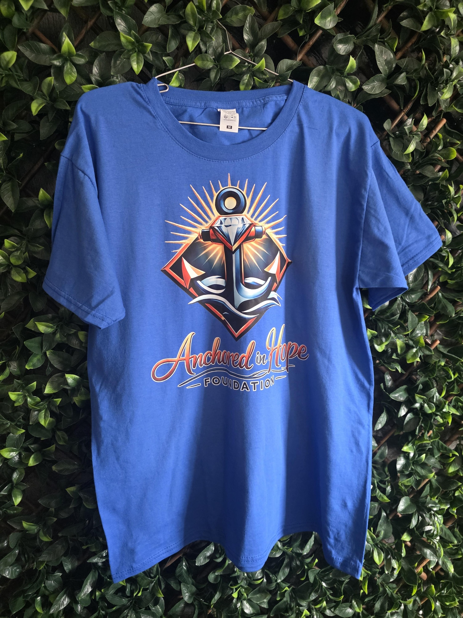 BLUE ANCHORED IN HOPE FOUNDATION T-SHIRT